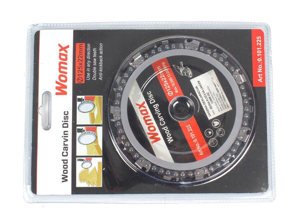 REZNA PLOČA SA LANCEM 125MM 28Z WOMAX 0101225