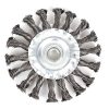 ČETKA ČELIČNA 115MM RAVNA UPLETENA WOMAX 0103886