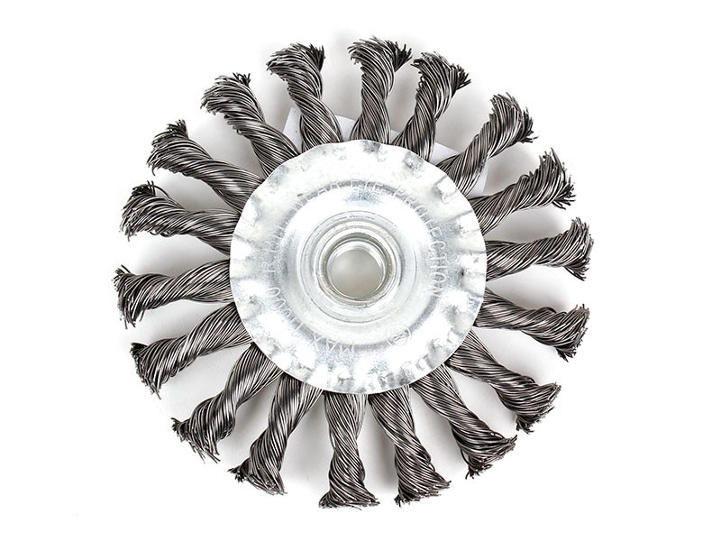 ČETKA ČELIČNA 115MM RAVNA UPLETENA WOMAX 0103886