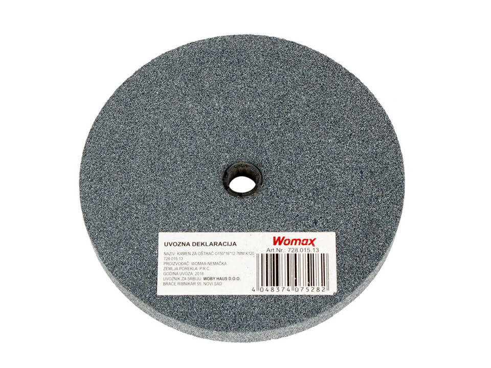 KAMEN ZA OŠTRAČ O150X16X12.7MM K120 WOMAX 72801513