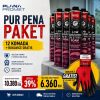 Beorol Pur Pena Niskoekspandirajuća za Stiropor Paket 12 kom + Gratis Rukavice – Plana Promet