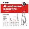 Classic trodelne aluminijumske merdevine