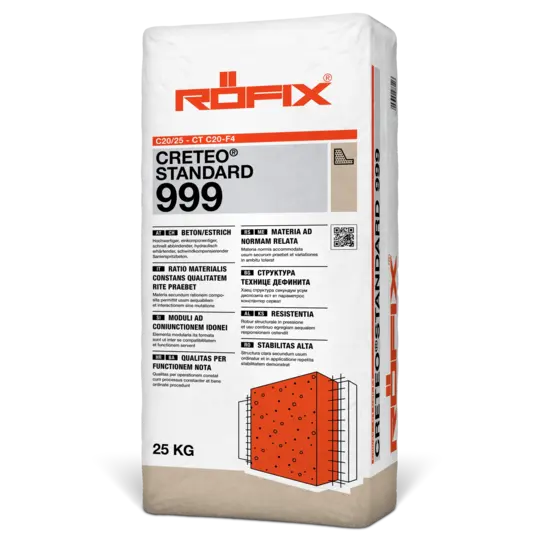 Hobi Beton u Džaku RÖFIX Creteo Standard 999 (Estrih C20/25, 25 kg)